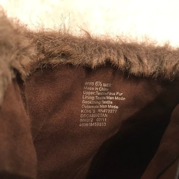 DANA BUCHMAN Faux Fur Fashion Ankle Boots Size 6,5 - Picture 7 of 8